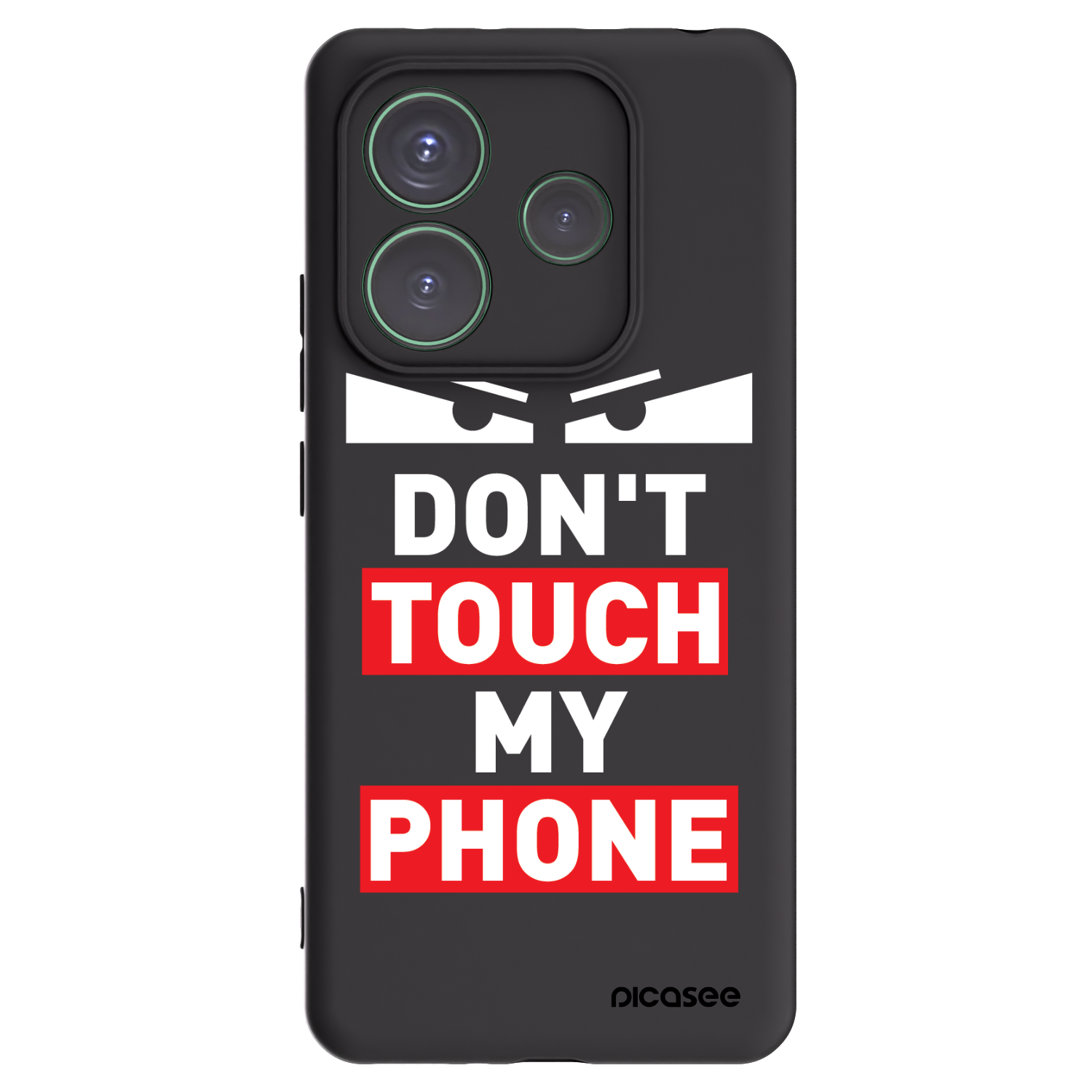 Picasee Μαύρη θήκη σιλικόνης για Xiaomi Redmi Note 14 5G - Shadow Eye - Transparent