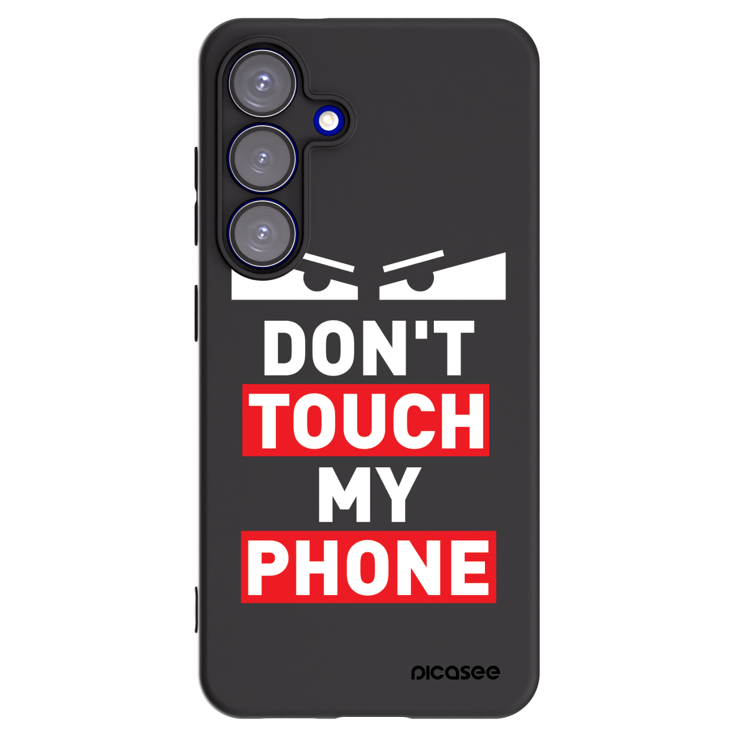 Picasee Μαύρη θήκη σιλικόνης για Samsung Galaxy S25 5G - Shadow Eye - Transparent