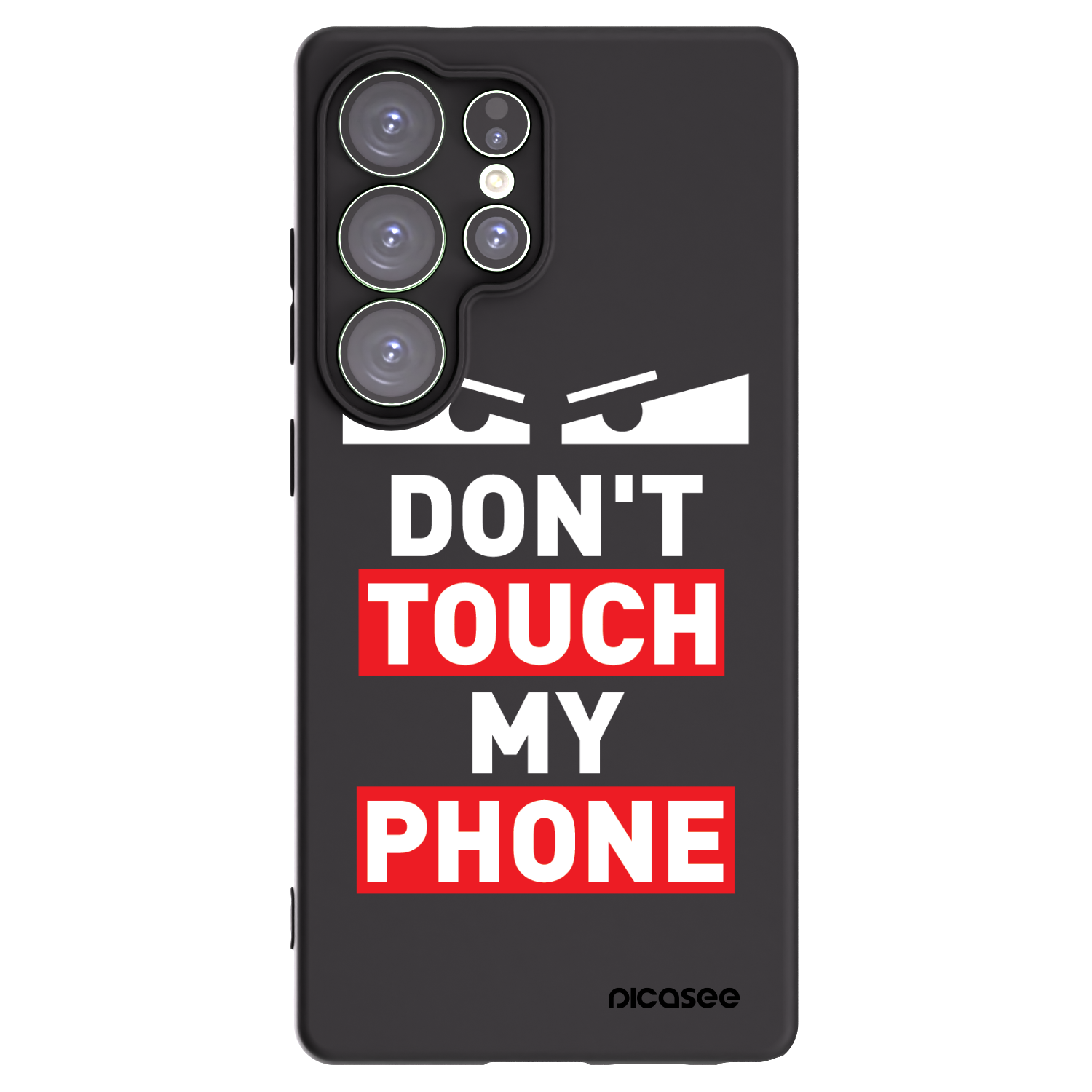 Picasee Μαύρη θήκη σιλικόνης για Samsung Galaxy S25 Ultra 5G - Shadow Eye - Transparent