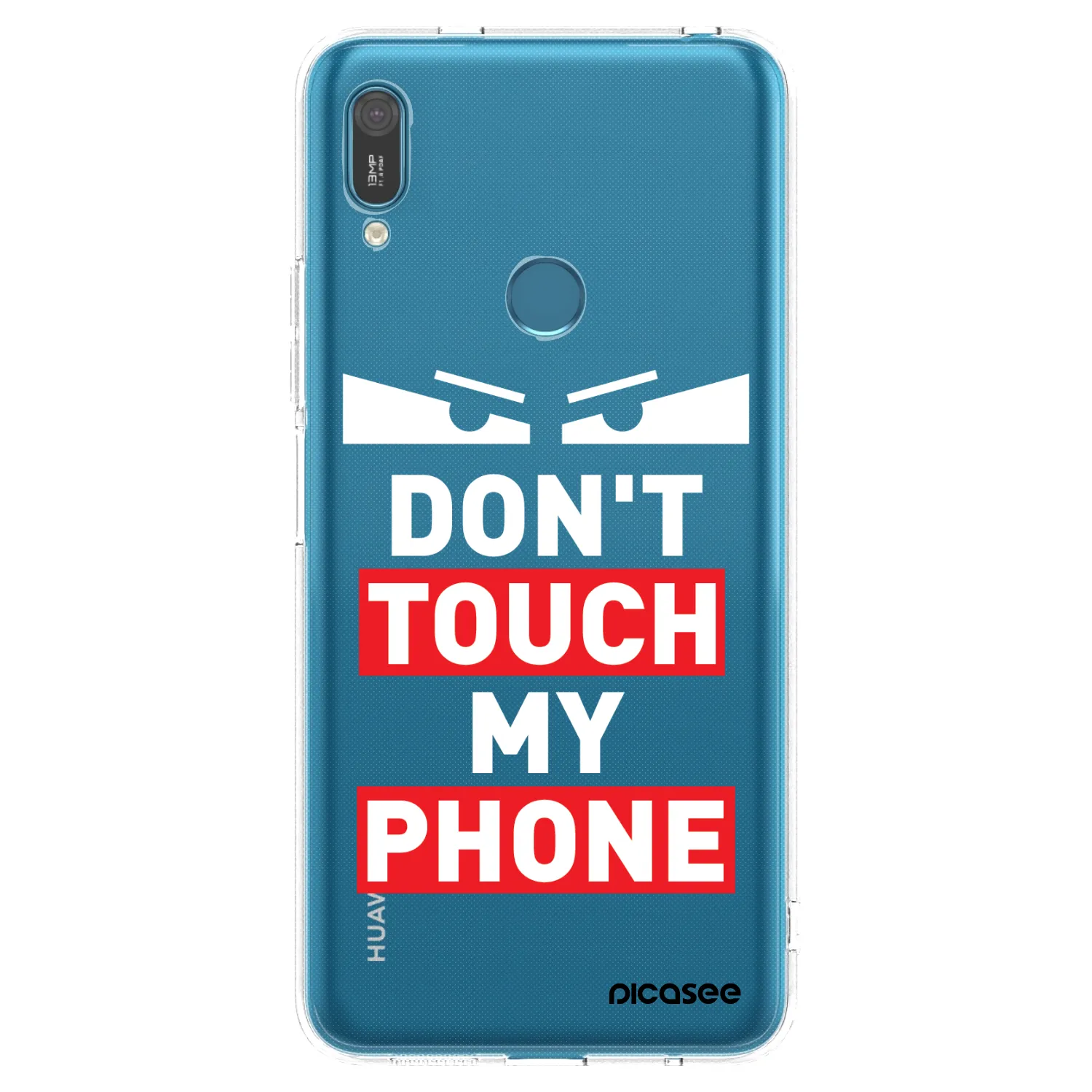 Picasee διαφανής θήκη σιλικόνης Huawei Y7 2019 - Shadow Eye - Transparent
