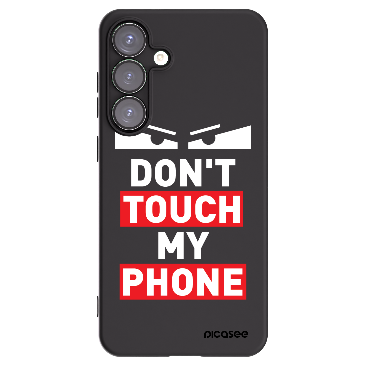 Picasee Μαύρη θήκη σιλικόνης για Samsung Galaxy S25+ 5G - Shadow Eye - Transparent