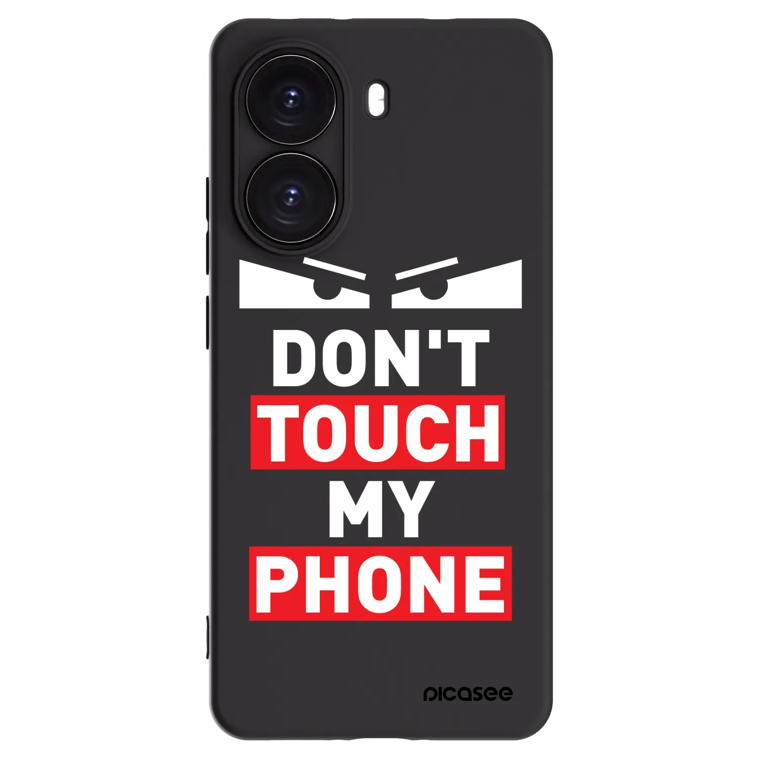 Picasee Μαύρη θήκη σιλικόνης για Xiaomi Poco X7 Pro 5G - Shadow Eye - Transparent