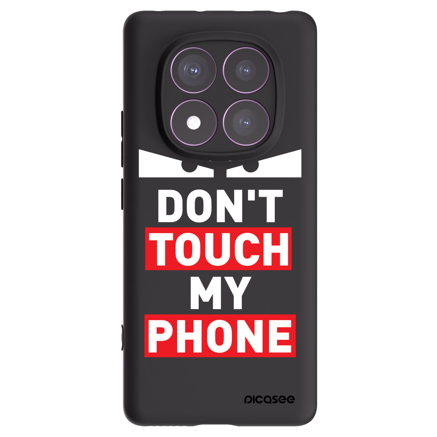 Picasee Μαύρη θήκη σιλικόνης για Xiaomi Redmi Note 14 Pro 4G - Shadow Eye - Transparent