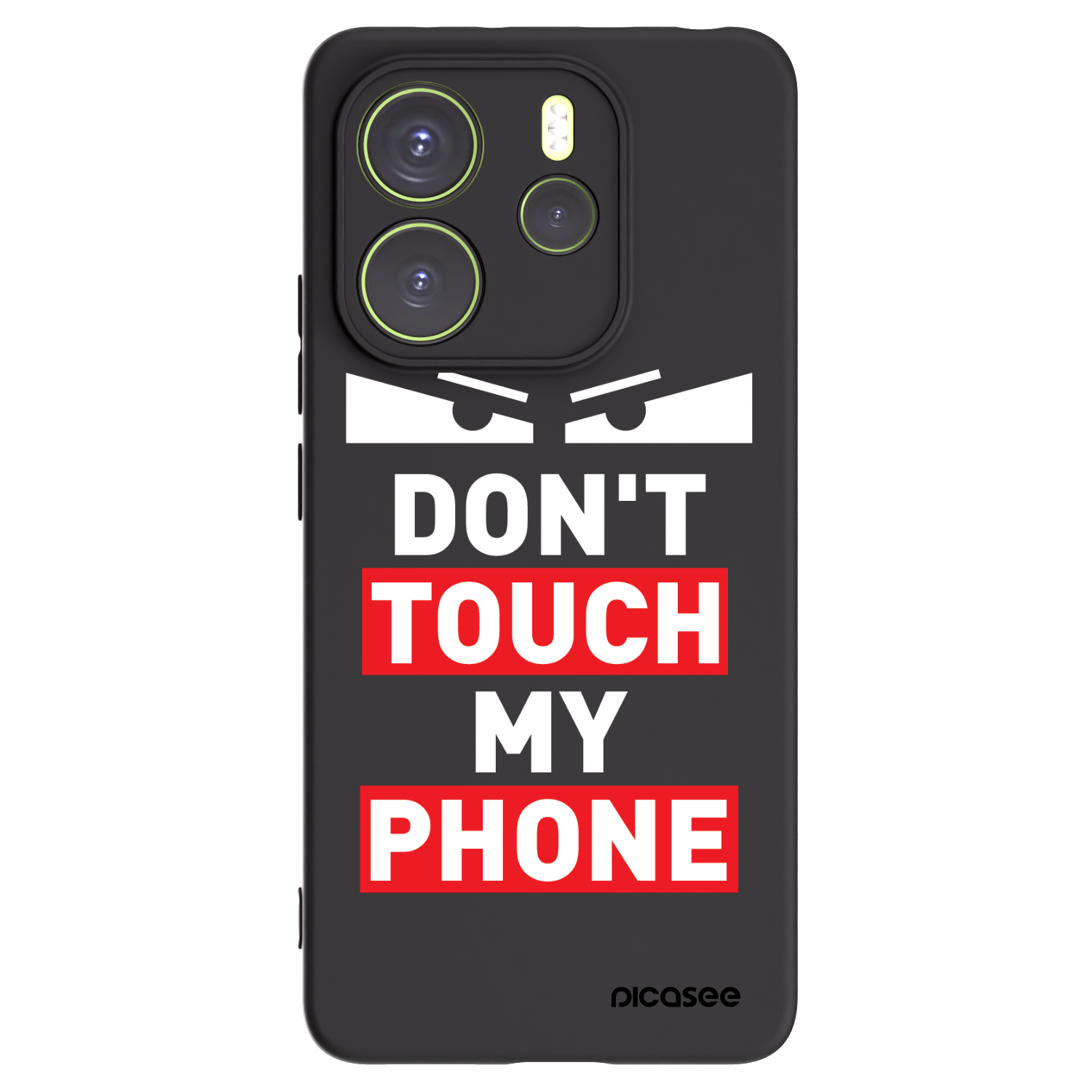 Picasee Μαύρη θήκη σιλικόνης για Xiaomi Redmi Note 14 4G - Shadow Eye - Transparent