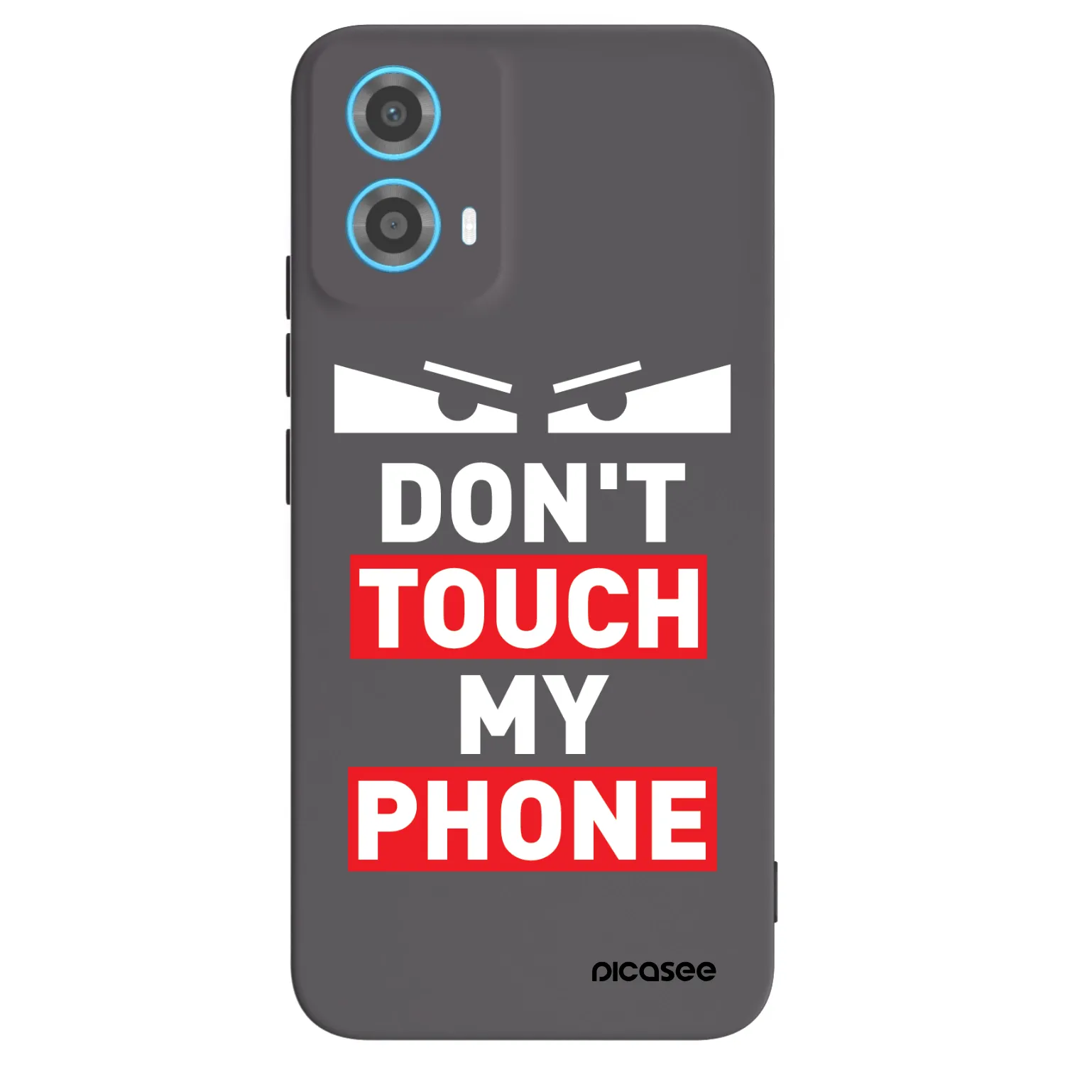 Picasee Μαύρη θήκη σιλικόνης για Motorola Moto G34 5G - Shadow Eye - Transparent