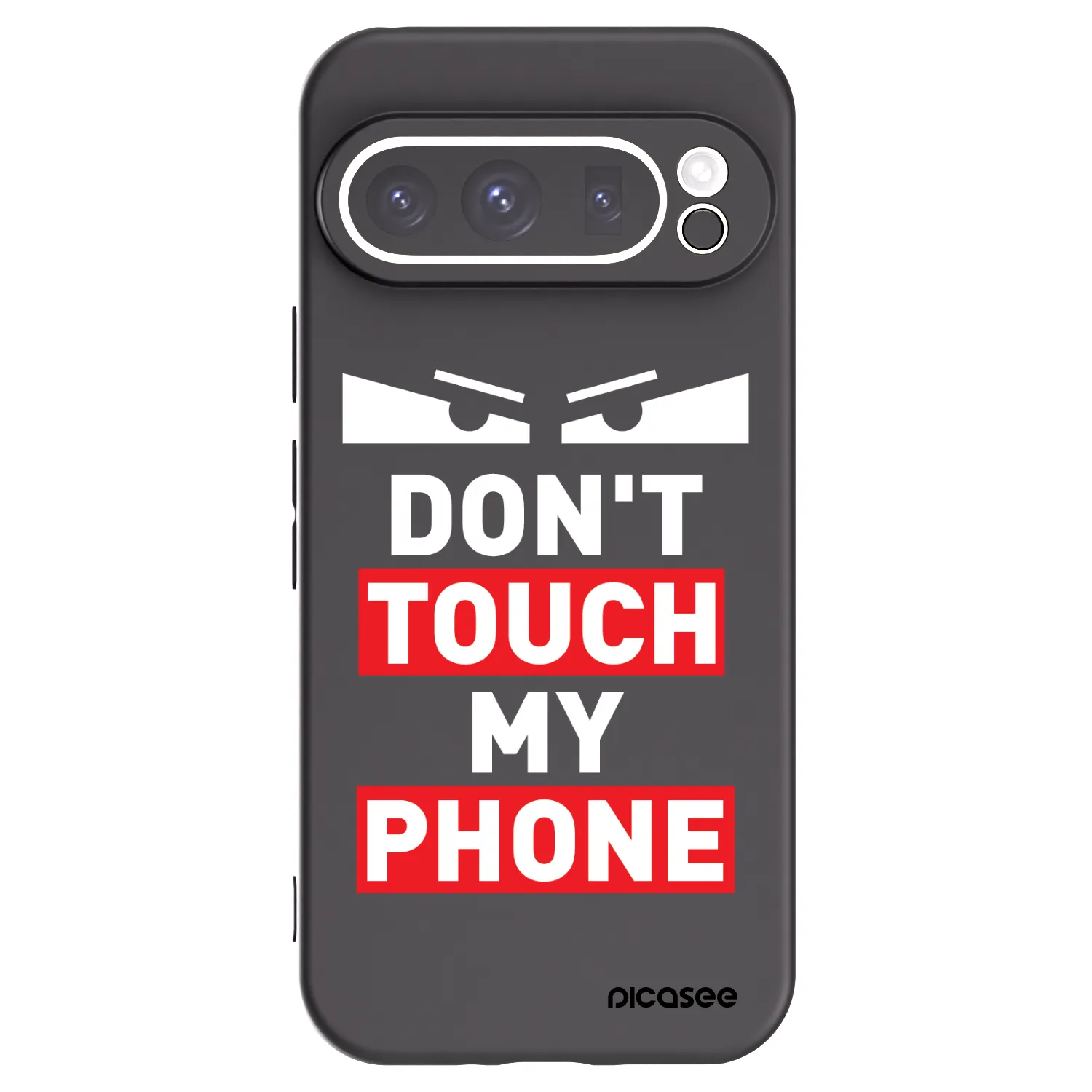 Picasee Μαύρη θήκη σιλικόνης για Google Pixel 9 Pro - Shadow Eye - Transparent