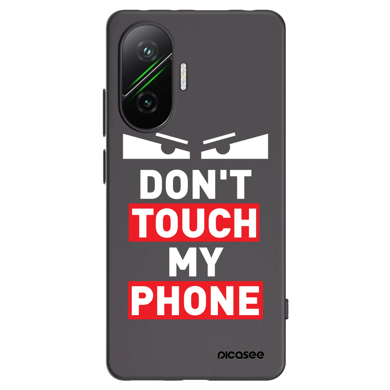 Picasee Μαύρη θήκη σιλικόνης για Xiaomi Poco F7 Pro 5G - Shadow Eye - Transparent