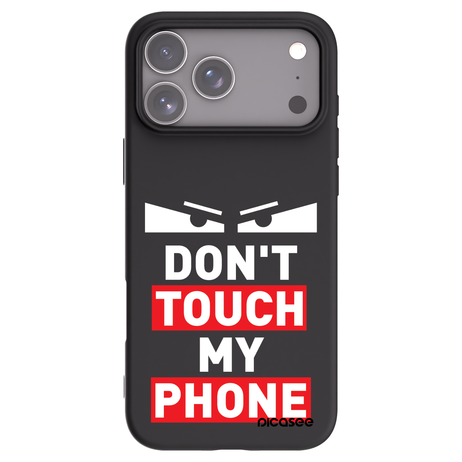 Picasee Μαύρη θήκη σιλικόνης για Apple iPhone 17 Pro Max - Shadow Eye - Transparent