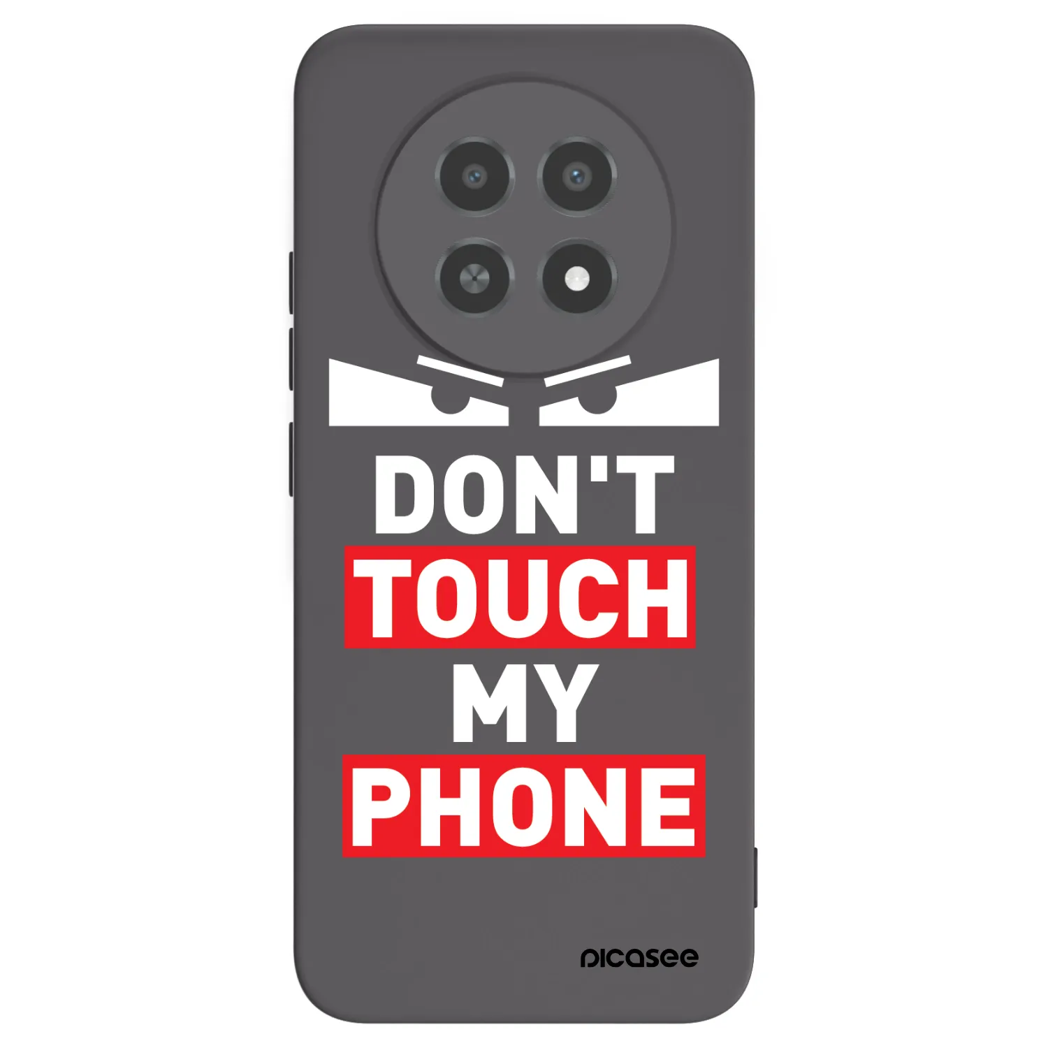 Picasee Μαύρη θήκη σιλικόνης για Realme 12X - Shadow Eye - Transparent