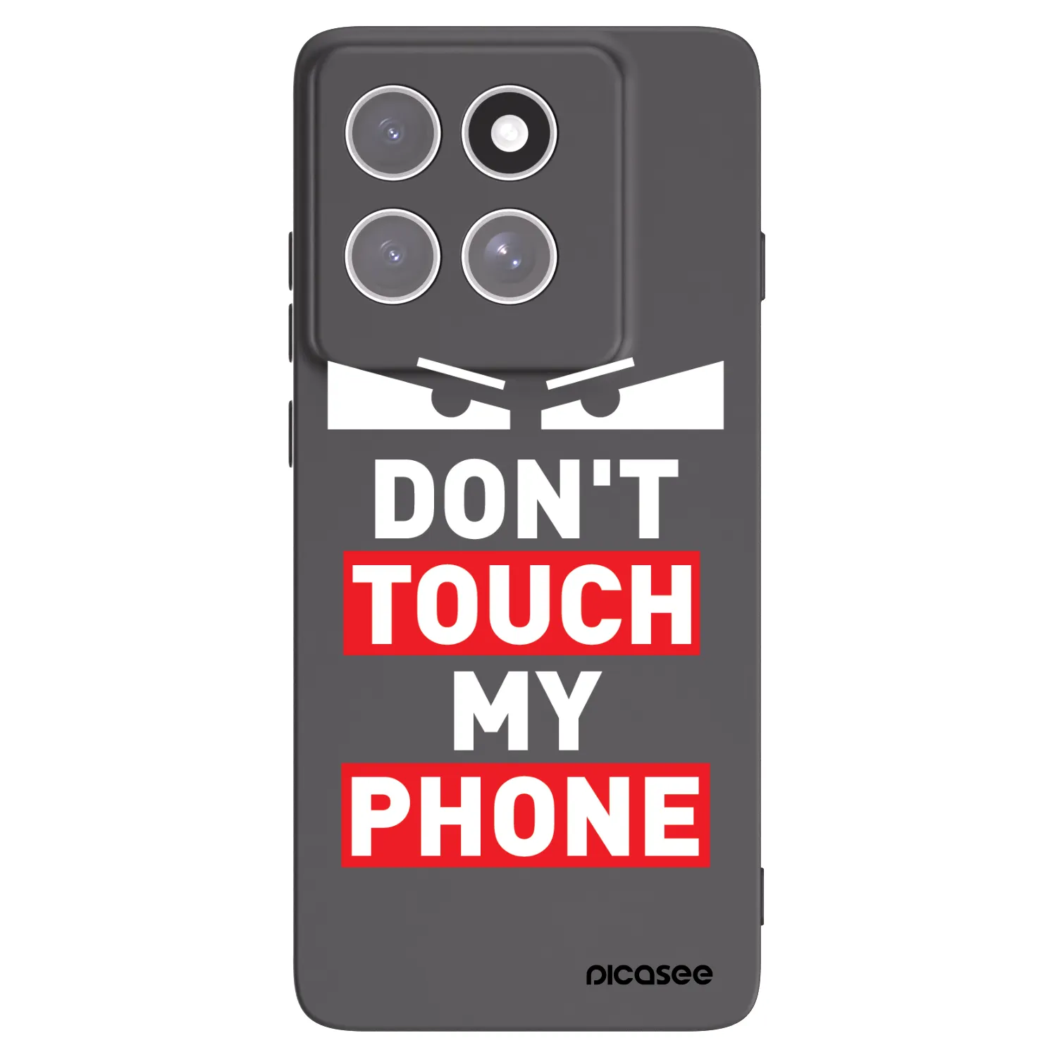 Picasee Μαύρη θήκη σιλικόνης για Motorola Edge 60 Pro - Shadow Eye - Transparent