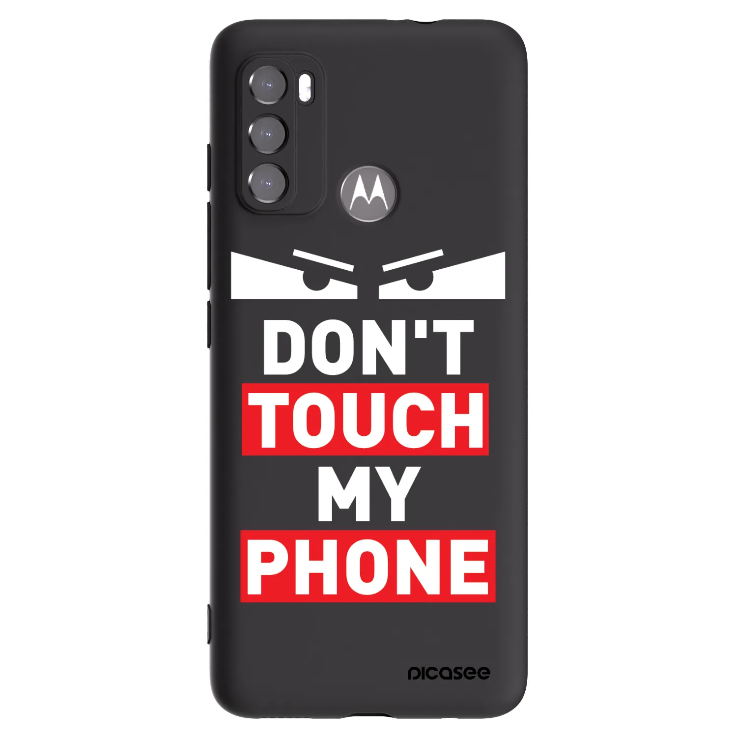 Picasee Μαύρη θήκη σιλικόνης για Motorola Edge 60 5G - Shadow Eye - Transparent