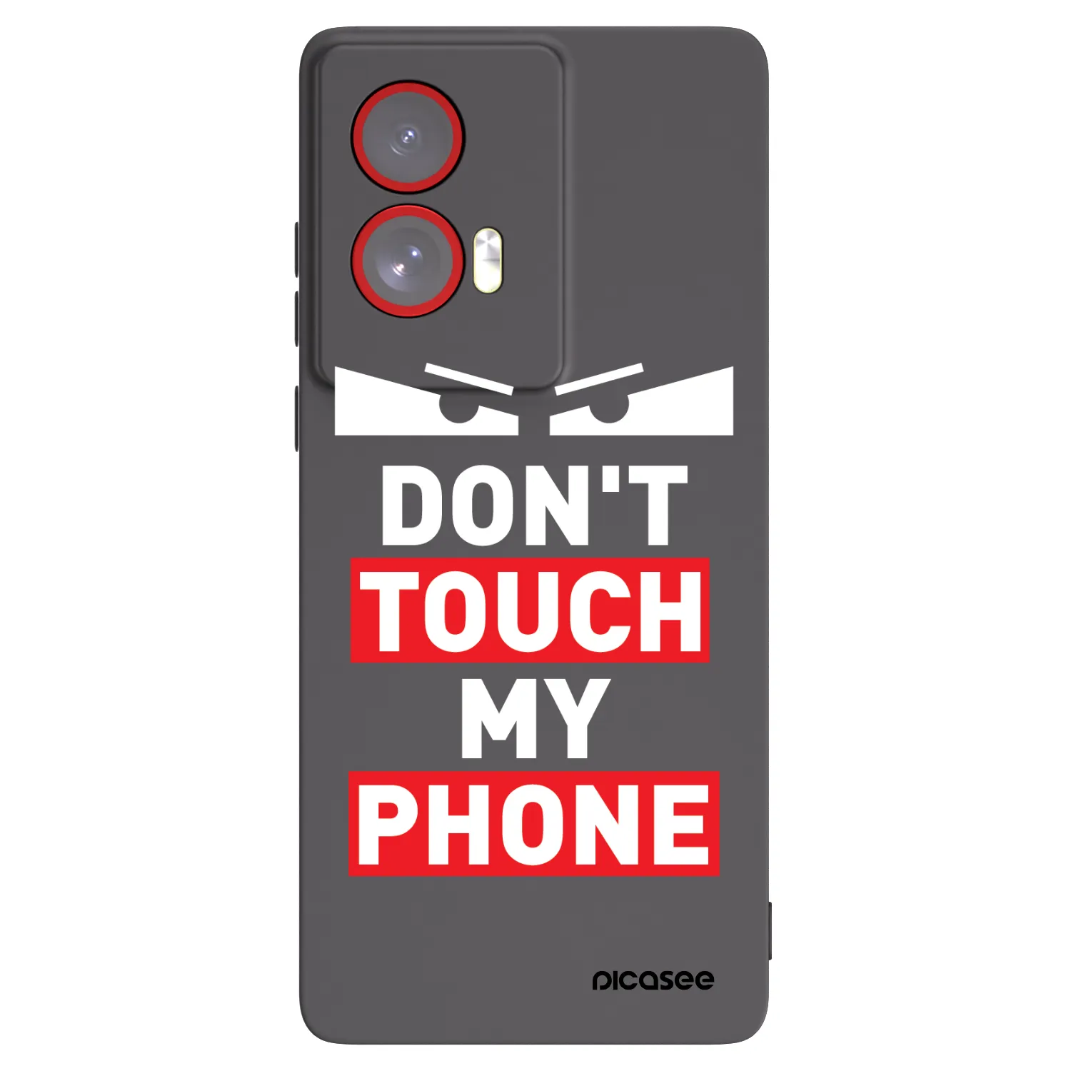 Picasee Μαύρη θήκη σιλικόνης για Motorola Edge 50 Fusion - Shadow Eye - Transparent