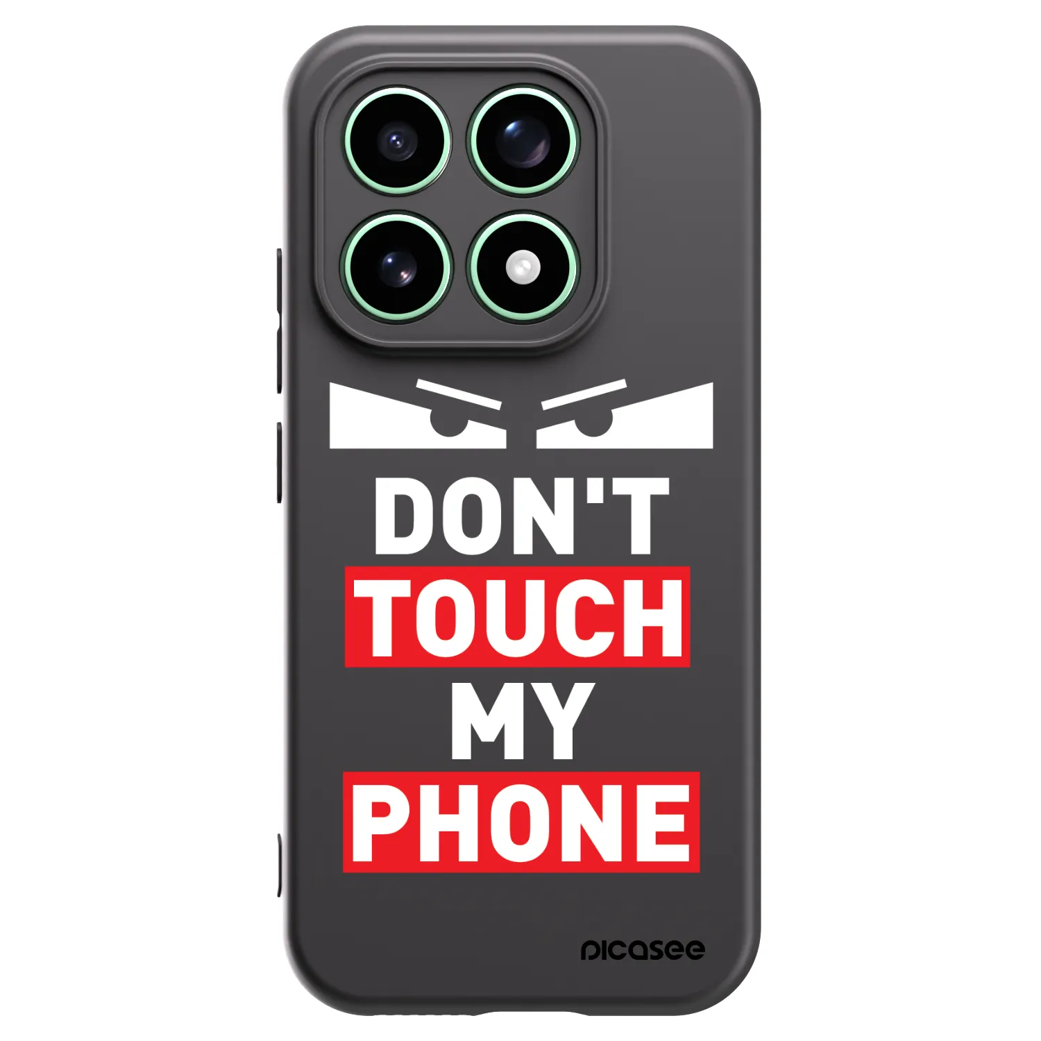 Picasee Μαύρη θήκη σιλικόνης για Xiaomi 17 - Shadow Eye - Transparent