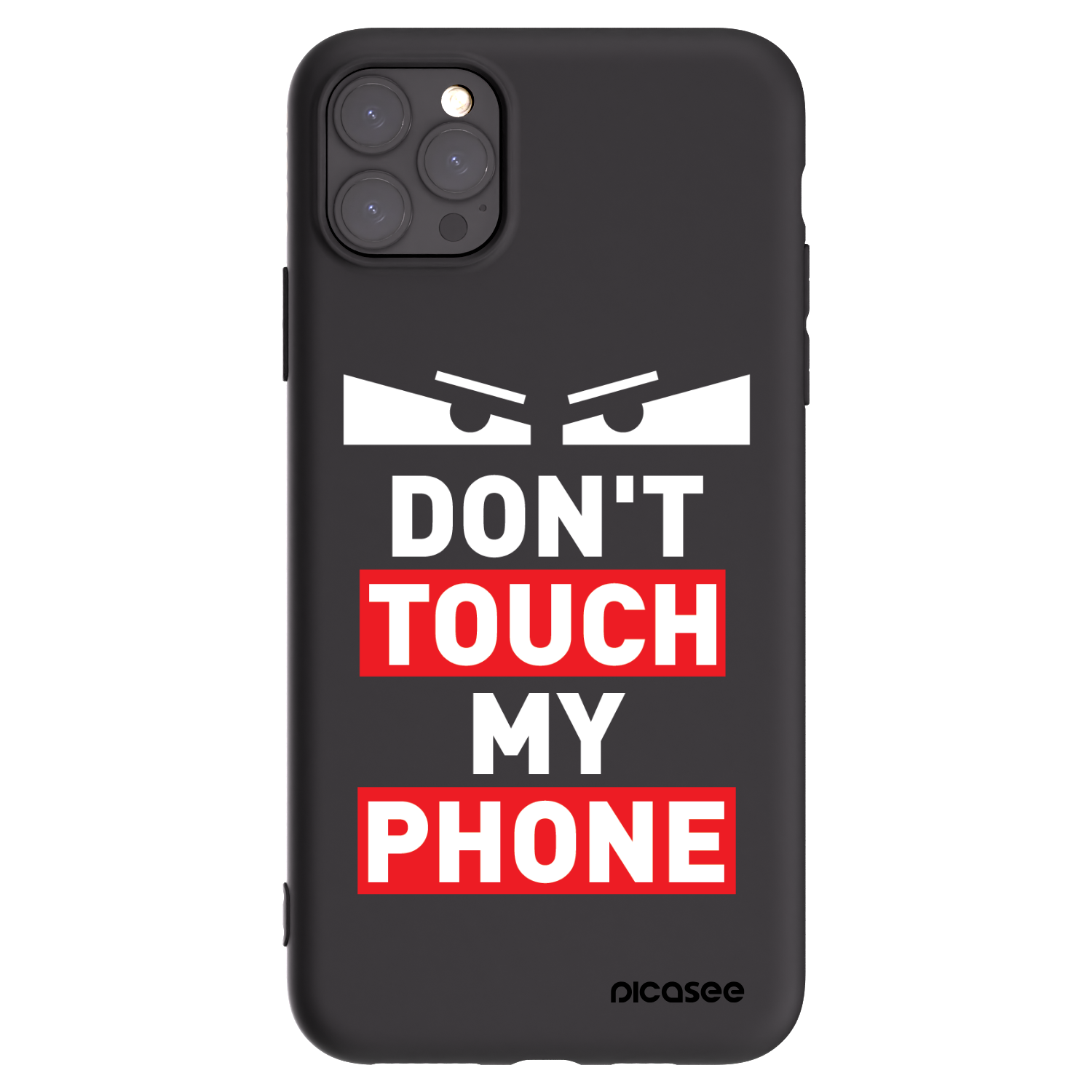 Picasee Μαύρη θήκη σιλικόνης για Apple iPhone 11 Pro Max - Shadow Eye - Transparent