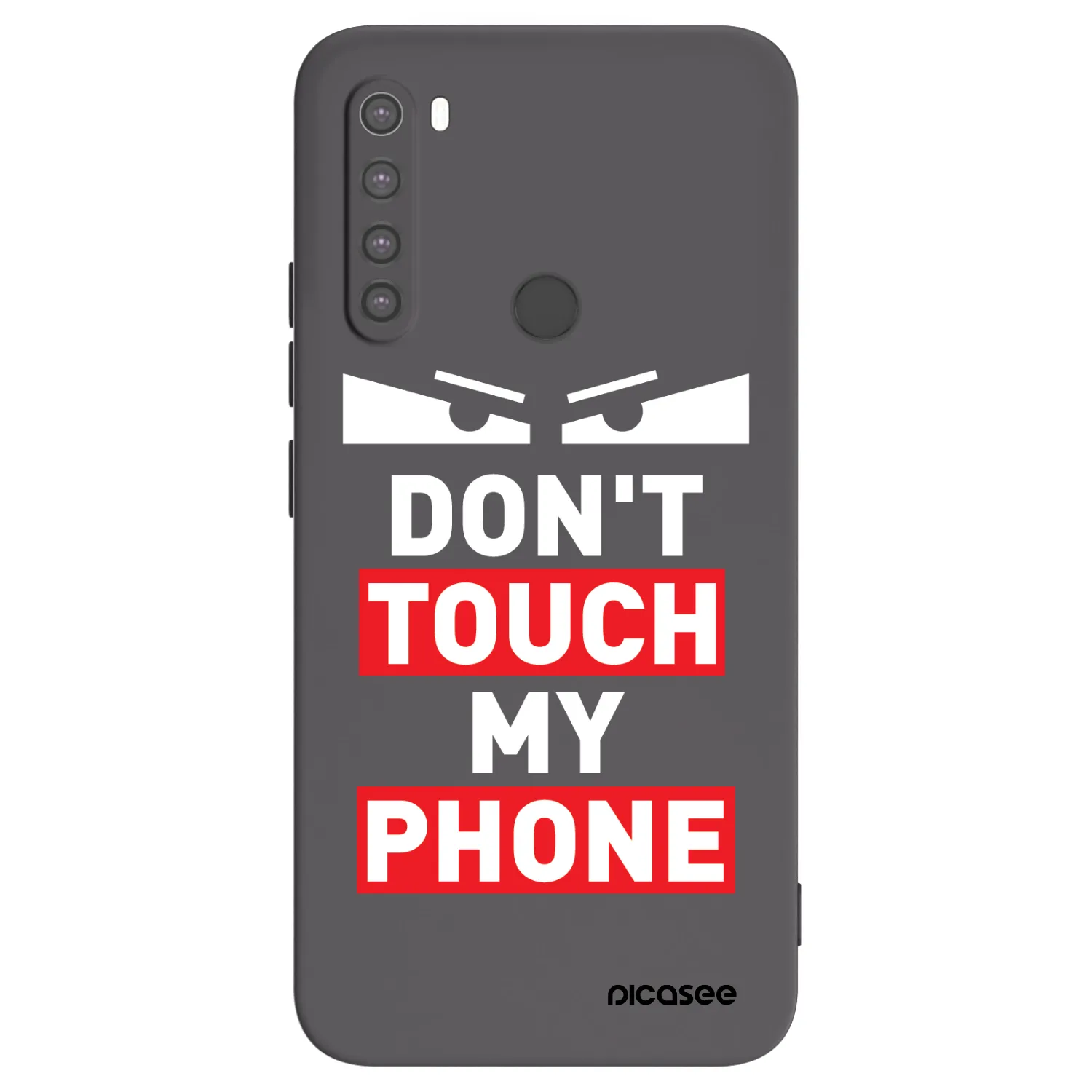 Picasee Μαύρη θήκη σιλικόνης για Xiaomi Redmi Note 8 - Shadow Eye - Transparent