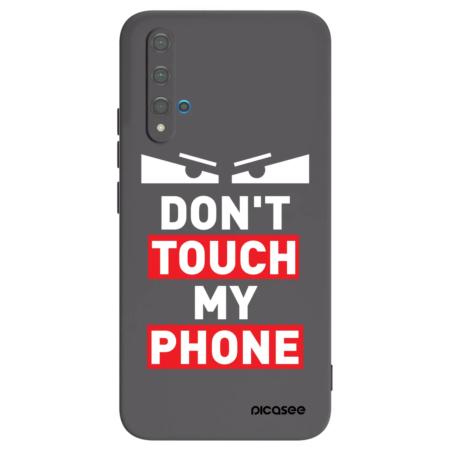 Picasee Μαύρη θήκη σιλικόνης για Huawei Nova 5T - Shadow Eye - Transparent