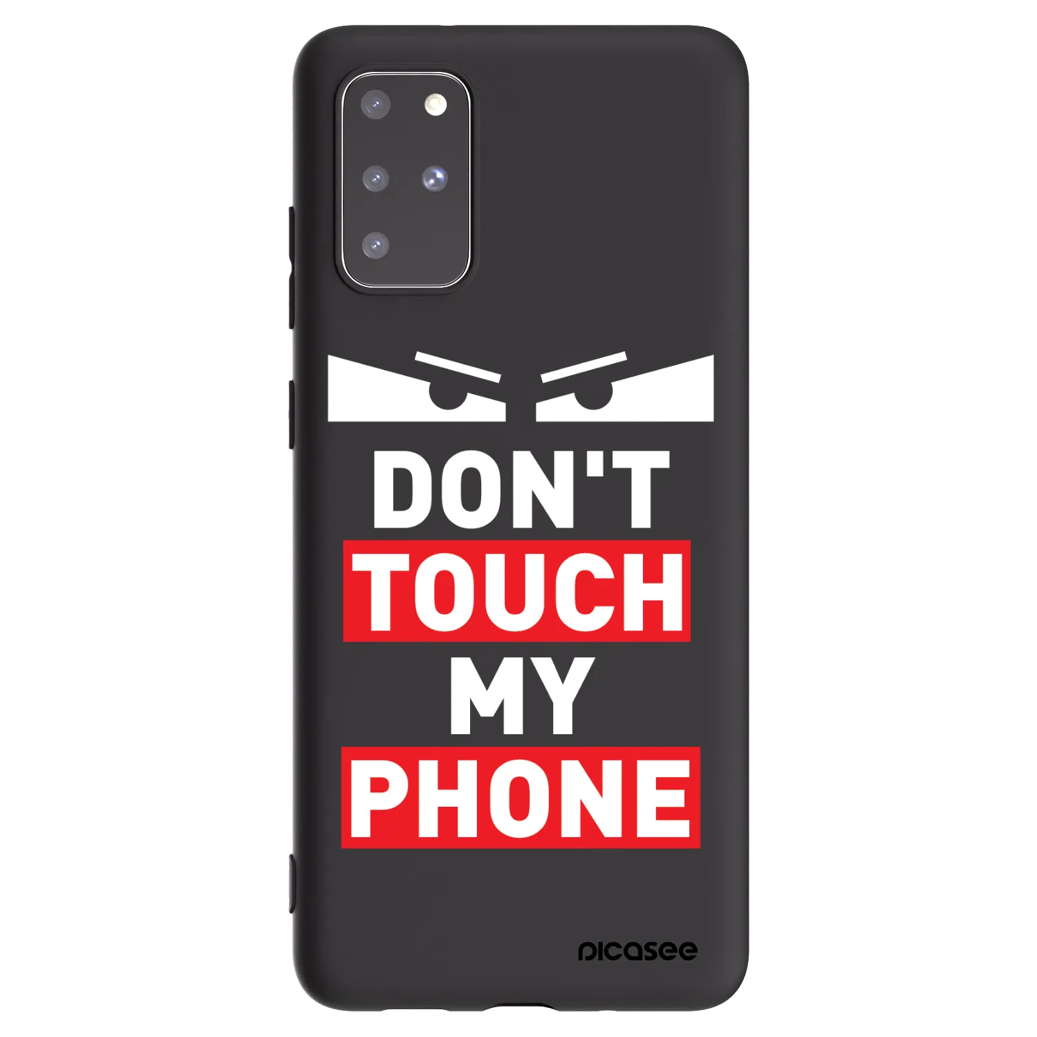 Picasee Μαύρη θήκη σιλικόνης για Samsung Galaxy S20+ G985F - Shadow Eye - Transparent