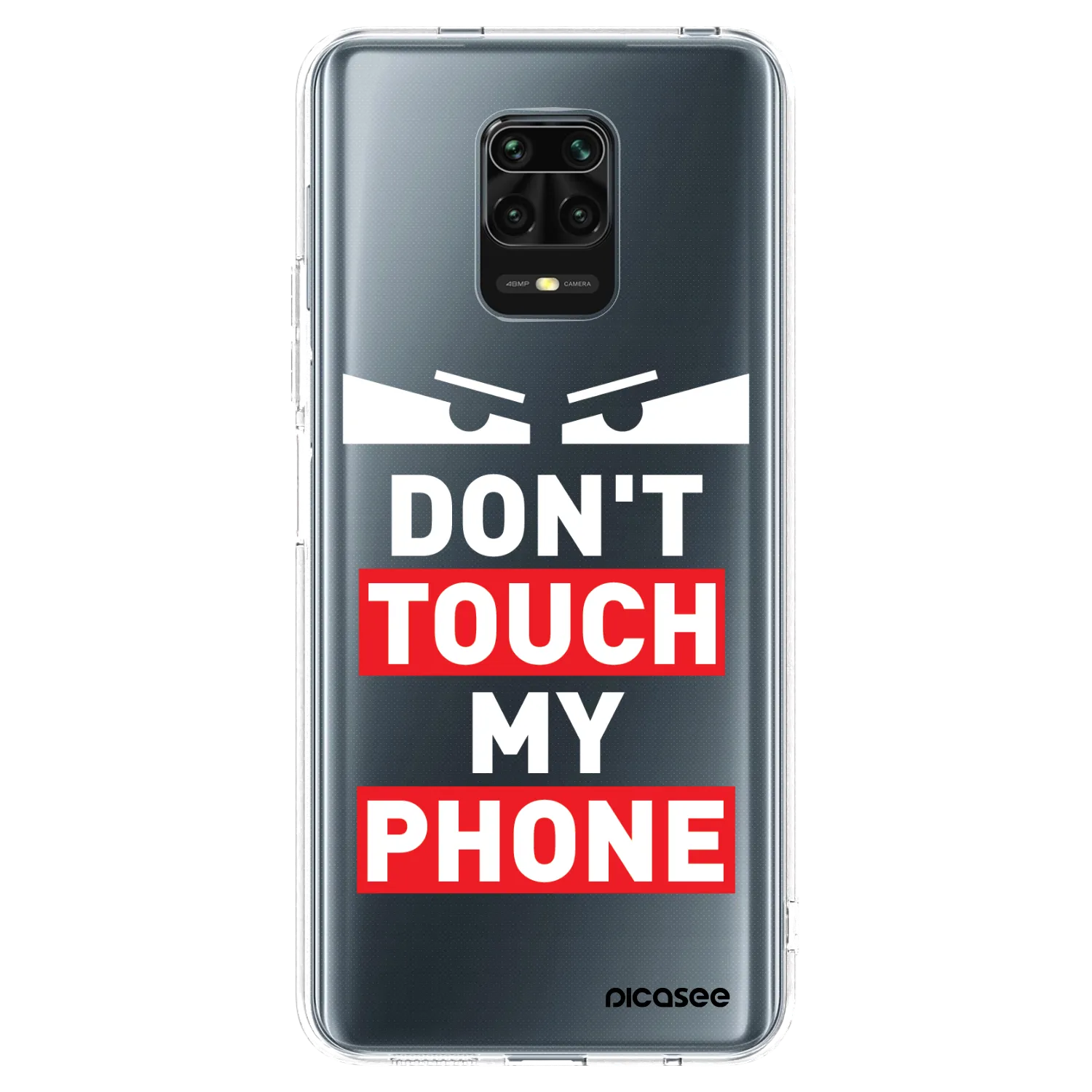 Picasee διαφανής θήκη σιλικόνης Xiaomi Redmi Note 9 Pro - Shadow Eye - Transparent