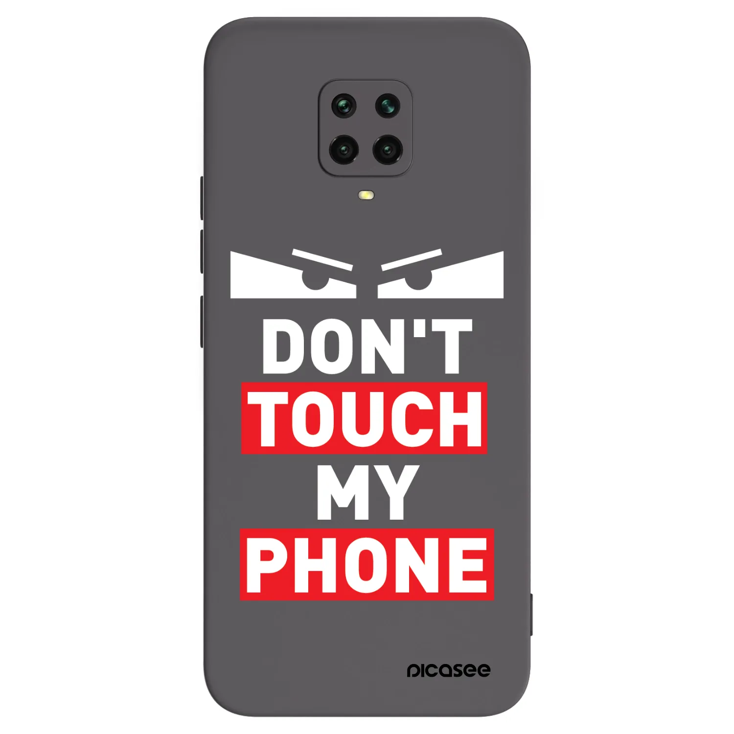 Picasee Μαύρη θήκη σιλικόνης για Xiaomi Redmi Note 9S - Shadow Eye - Transparent