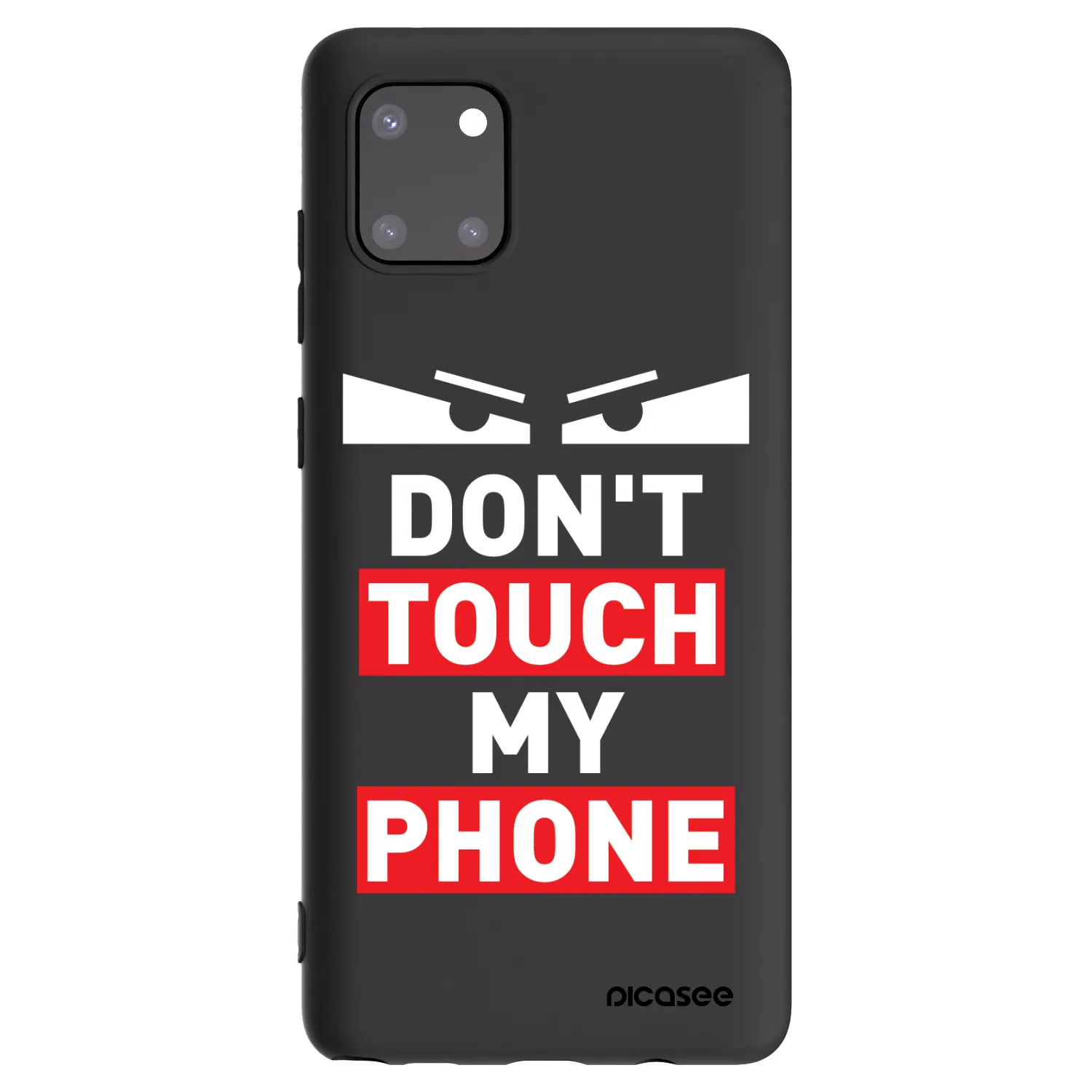Picasee Μαύρη θήκη σιλικόνης για Samsung Galaxy Note 10 Lite N770F - Shadow Eye - Transparent