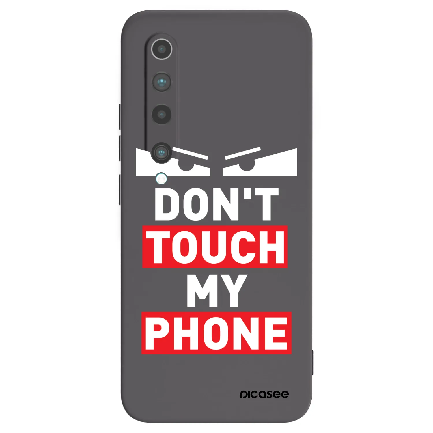 Picasee Μαύρη θήκη σιλικόνης για Xiaomi Mi 10 - Shadow Eye - Transparent