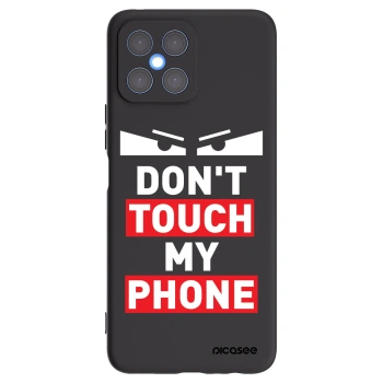 Picasee Μαύρη θήκη σιλικόνης για Honor X8 4G - Shadow Eye - Transparent