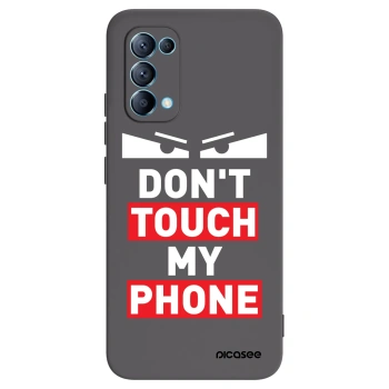 Picasee Μαύρη θήκη σιλικόνης για OPPO Reno 5 5G - Shadow Eye - Transparent