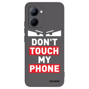 Picasee Μαύρη θήκη σιλικόνης για Realme C33 (2023) - Shadow Eye - Transparent