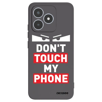 Picasee Μαύρη θήκη σιλικόνης για Realme C53 - Shadow Eye - Transparent