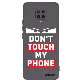 Picasee Μαύρη θήκη σιλικόνης για Xiaomi Redmi Note 9 Pro - Shadow Eye - Transparent