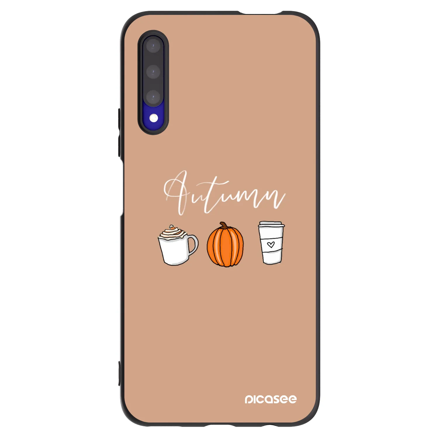 Picasee Μαύρη θήκη σιλικόνης για Honor 9X Pro - Autumn