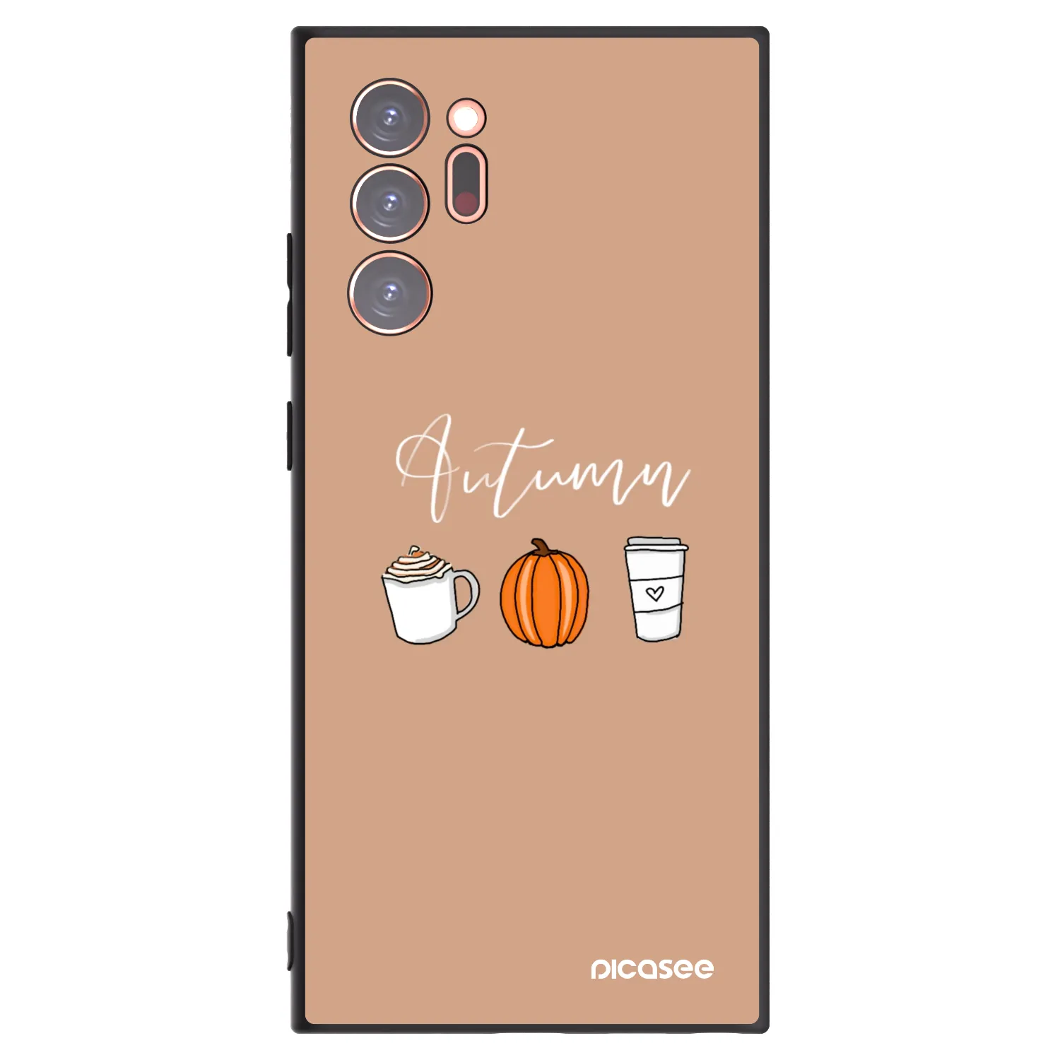 Picasee Μαύρη θήκη σιλικόνης για Samsung Galaxy Note 20 Ultra - Autumn