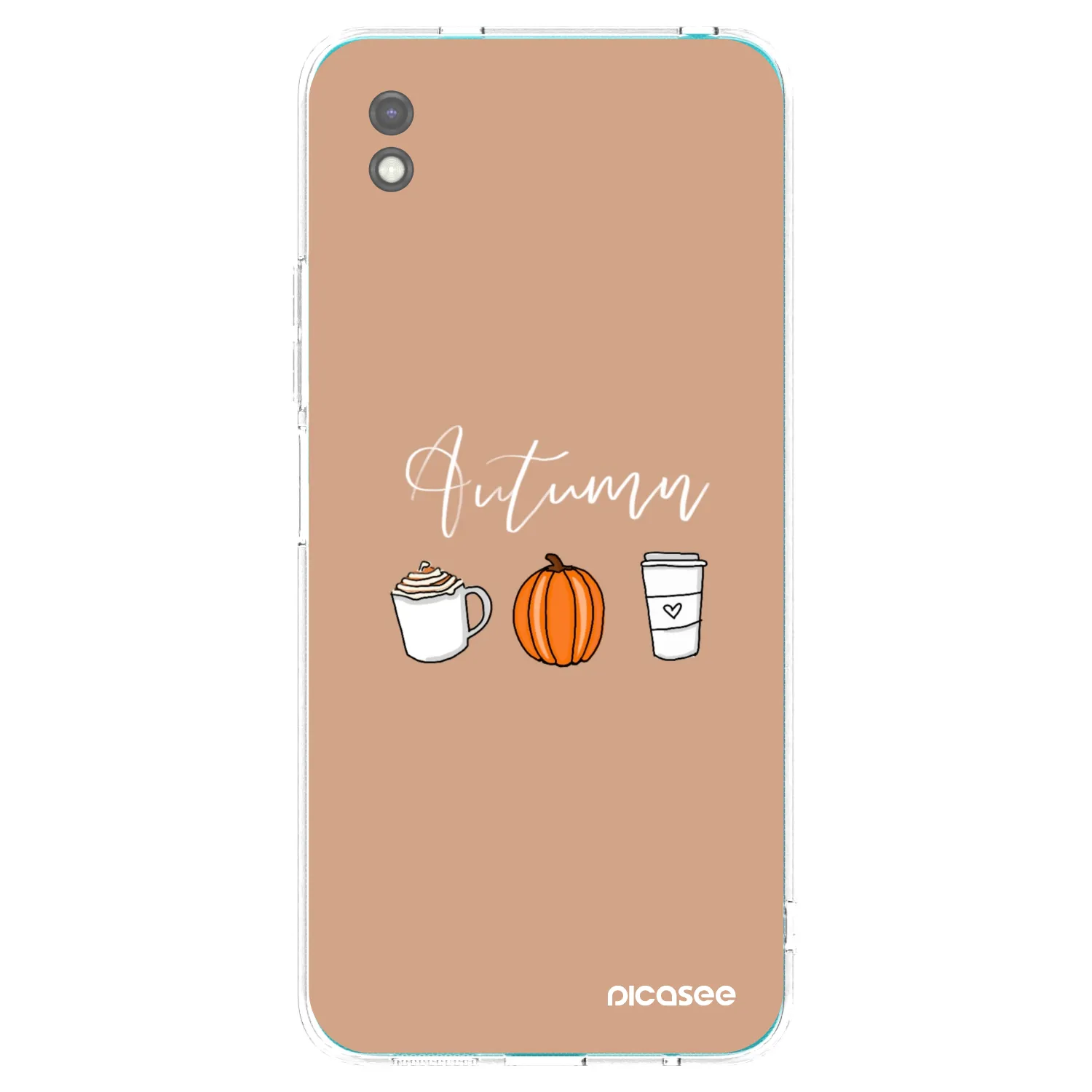 Picasee Μαύρη θήκη σιλικόνης για Xiaomi Redmi 9A - Autumn