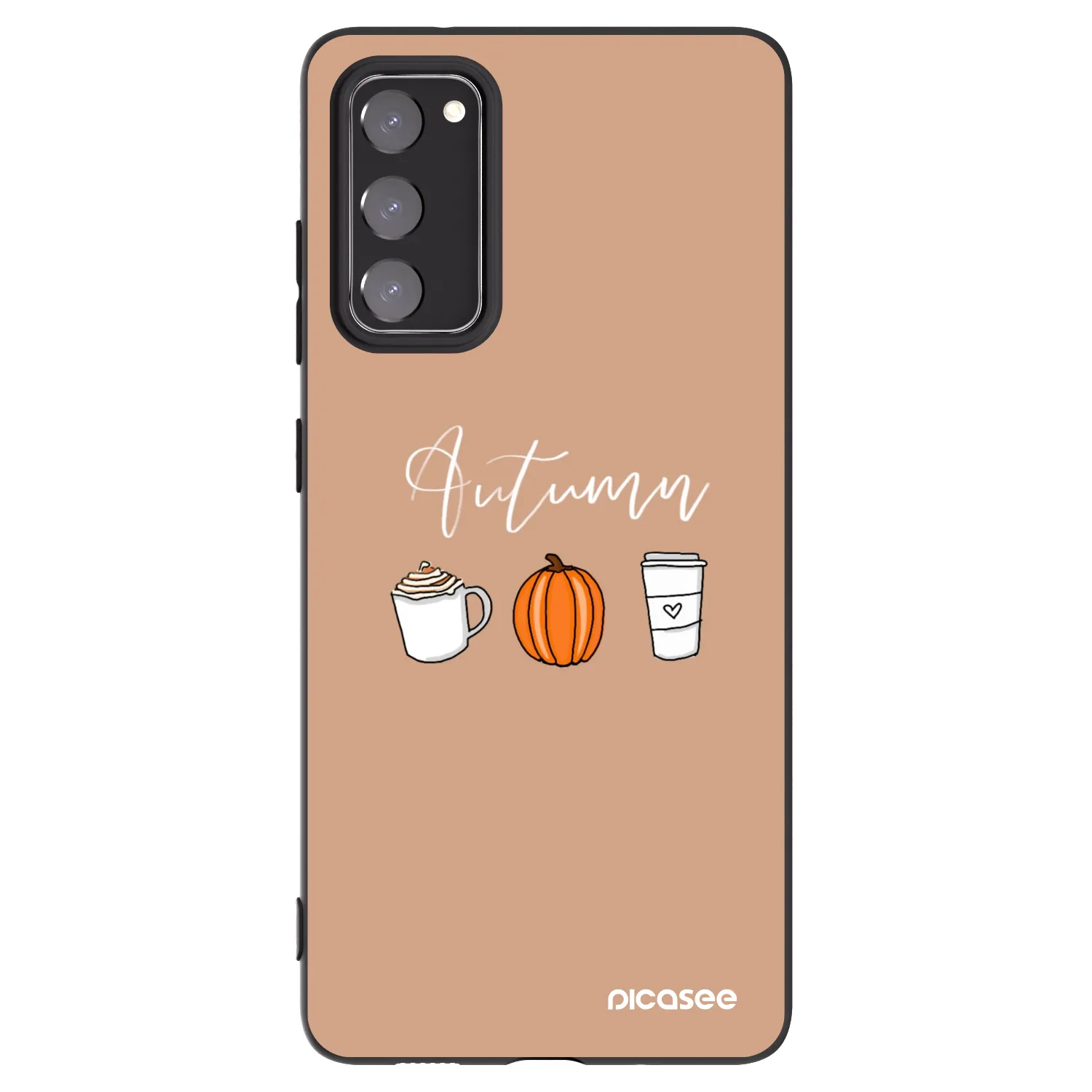 Picasee Μαύρη θήκη σιλικόνης για Samsung Galaxy S20 FE - Autumn