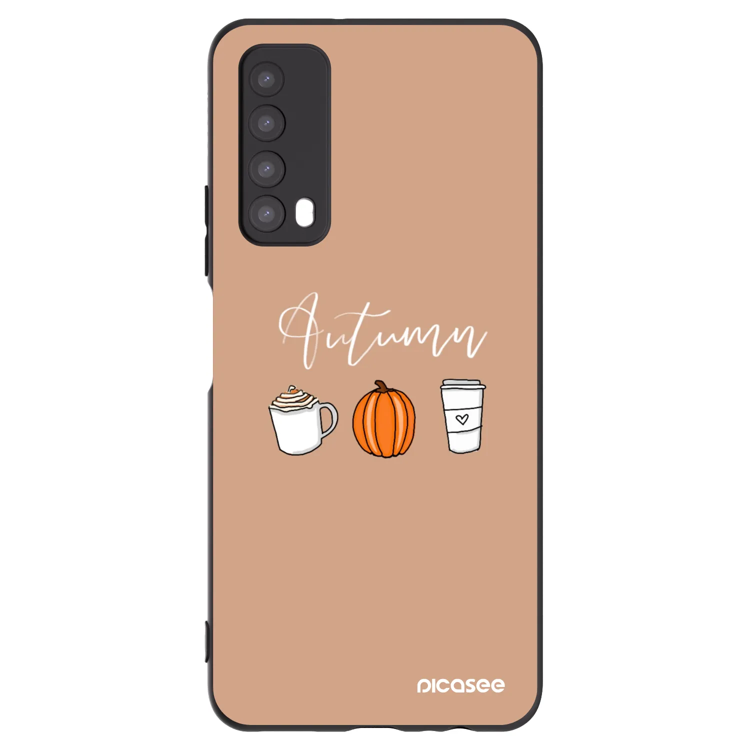 Picasee Μαύρη θήκη σιλικόνης για Huawei P Smart 2021 - Autumn