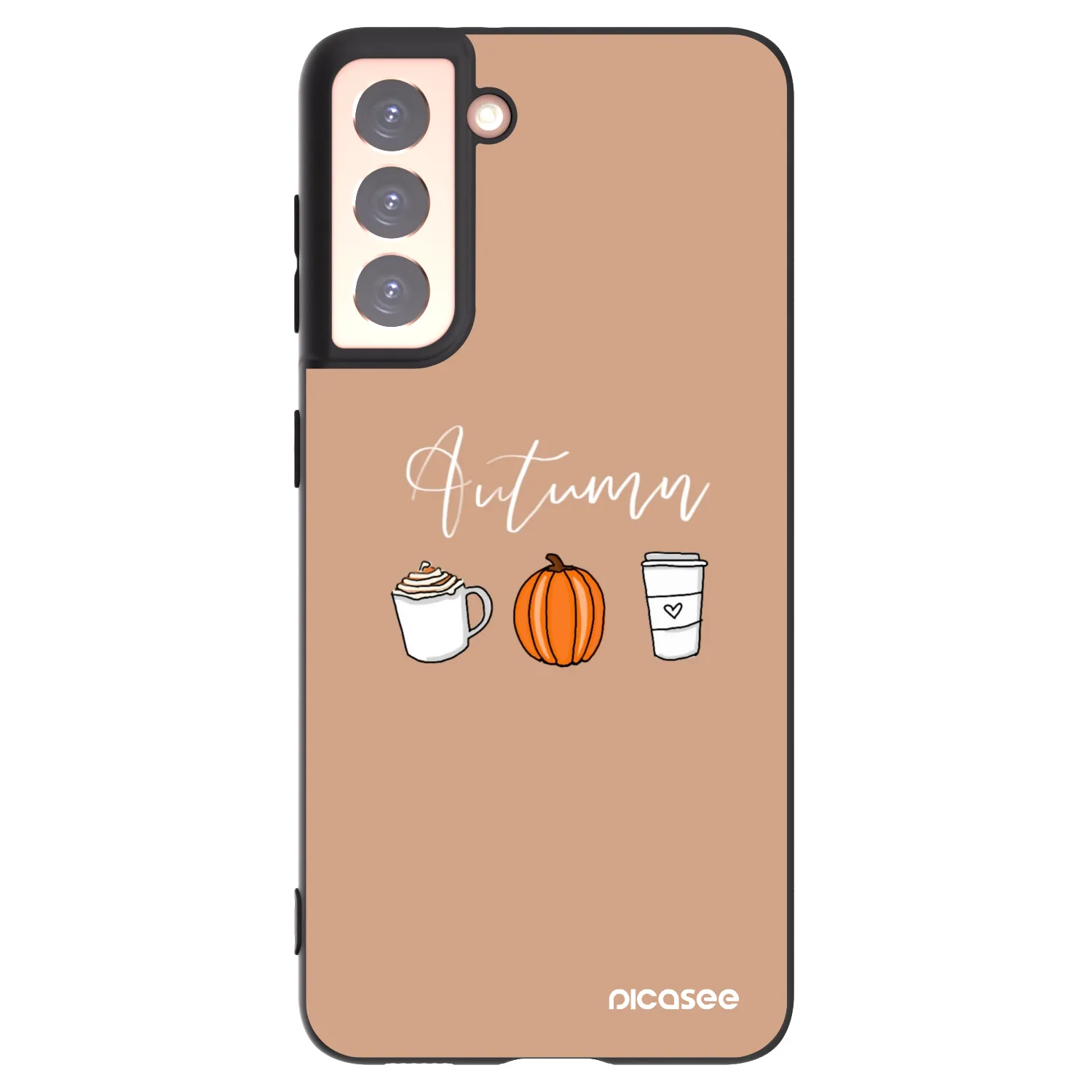 Picasee Μαύρη θήκη σιλικόνης για Samsung Galaxy S21 5G G991B - Autumn
