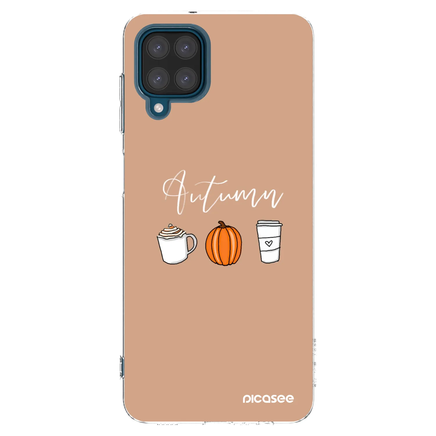 Picasee διαφανής θήκη σιλικόνης Samsung Galaxy A12 A125F - Autumn