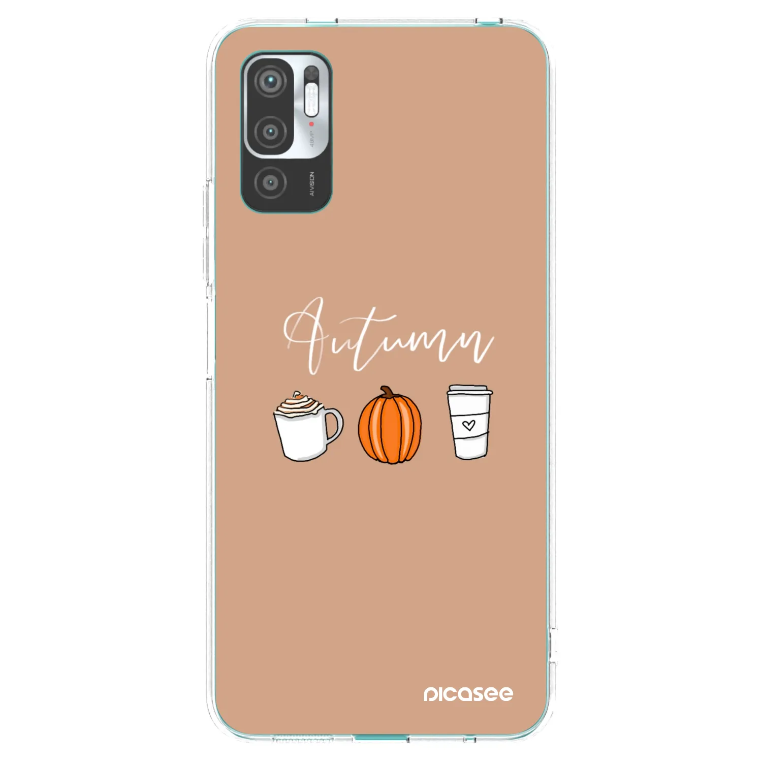 Picasee διαφανής θήκη σιλικόνης Xiaomi Redmi Note 10 5G - Autumn