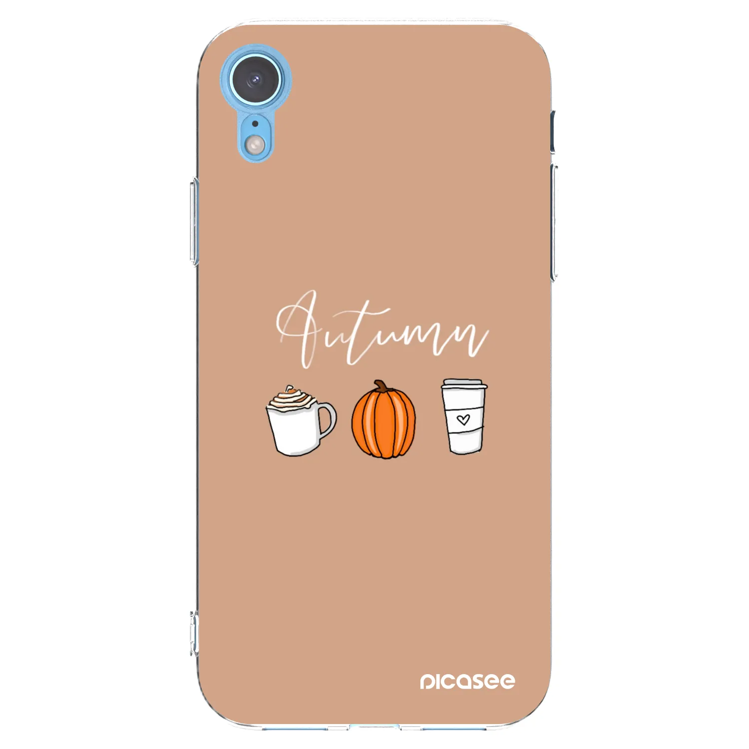 Picasee διαφανής θήκη σιλικόνης Apple iPhone XR - Autumn