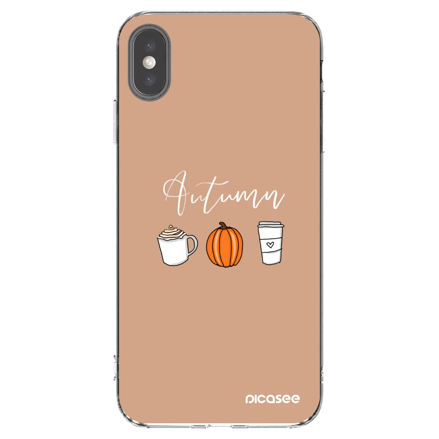 Picasee διαφανής θήκη σιλικόνης Apple iPhone XS Max - Autumn
