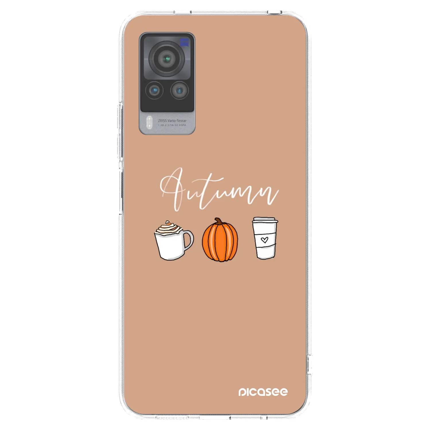 Picasee διαφανής θήκη σιλικόνης Vivo X60 Pro 5G - Autumn