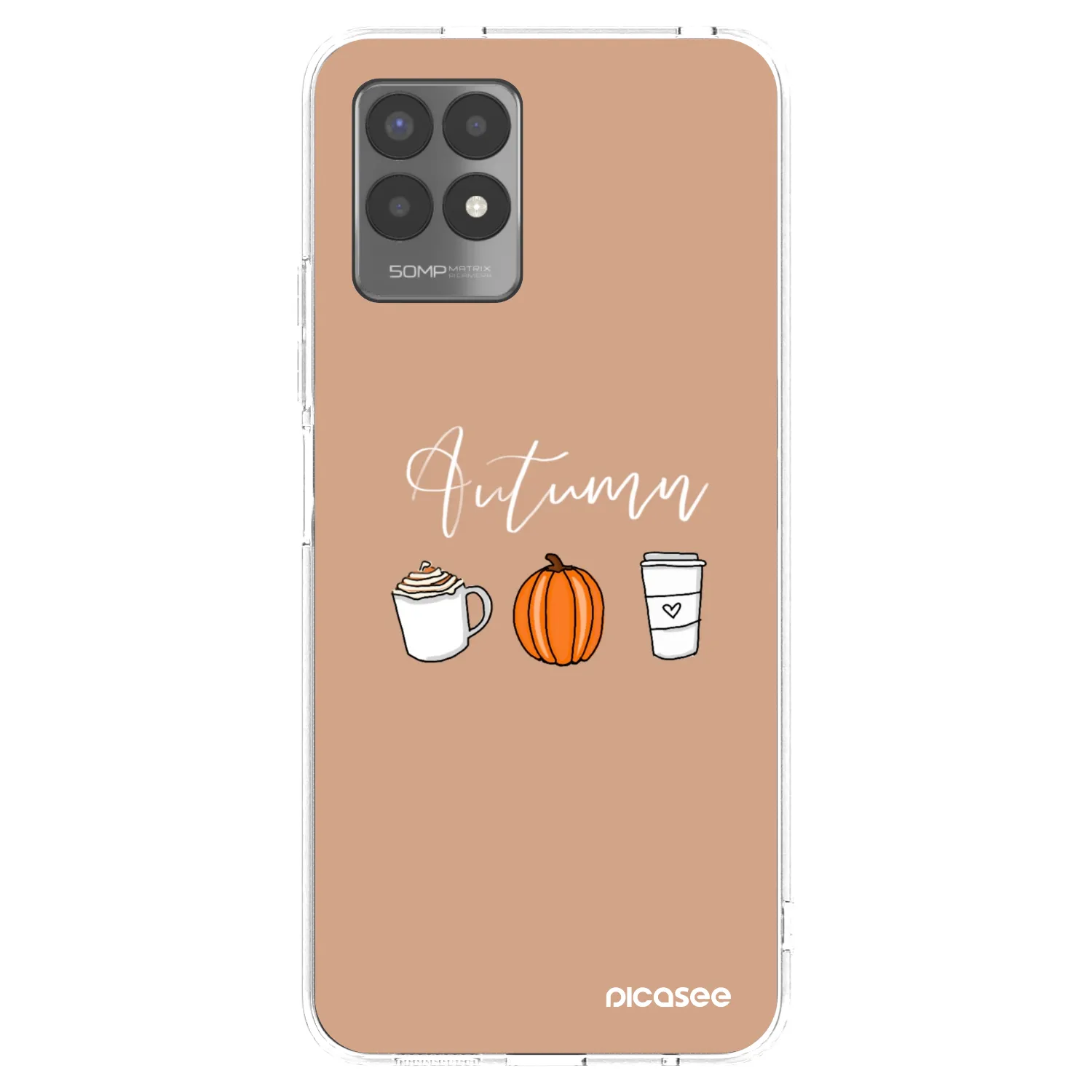 Picasee διαφανής θήκη σιλικόνης Realme 8i - Autumn