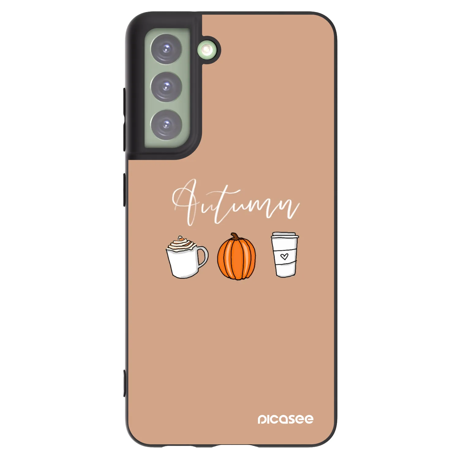 Picasee Μαύρη θήκη σιλικόνης για Samsung Galaxy S21 FE 5G - Autumn