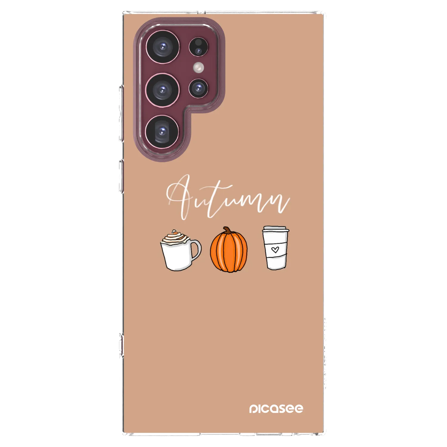 Picasee διαφανής θήκη σιλικόνης Samsung Galaxy S22 Ultra 5G - Autumn