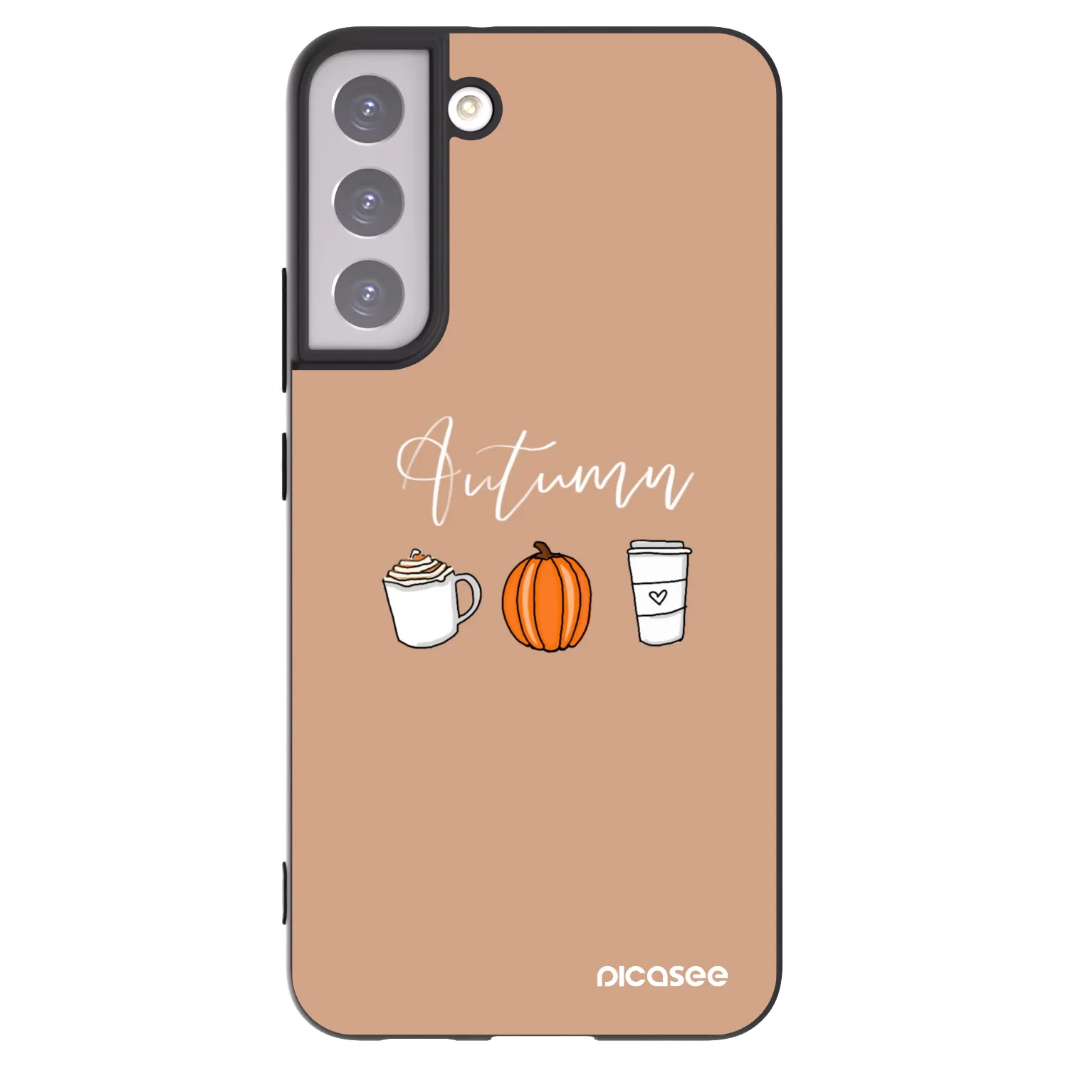 Picasee Μαύρη θήκη σιλικόνης για Samsung Galaxy S22+ 5G - Autumn