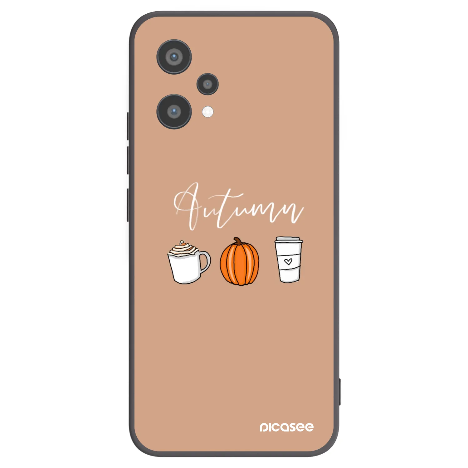 Picasee Μαύρη θήκη σιλικόνης για Realme 9 Pro 5G - Autumn