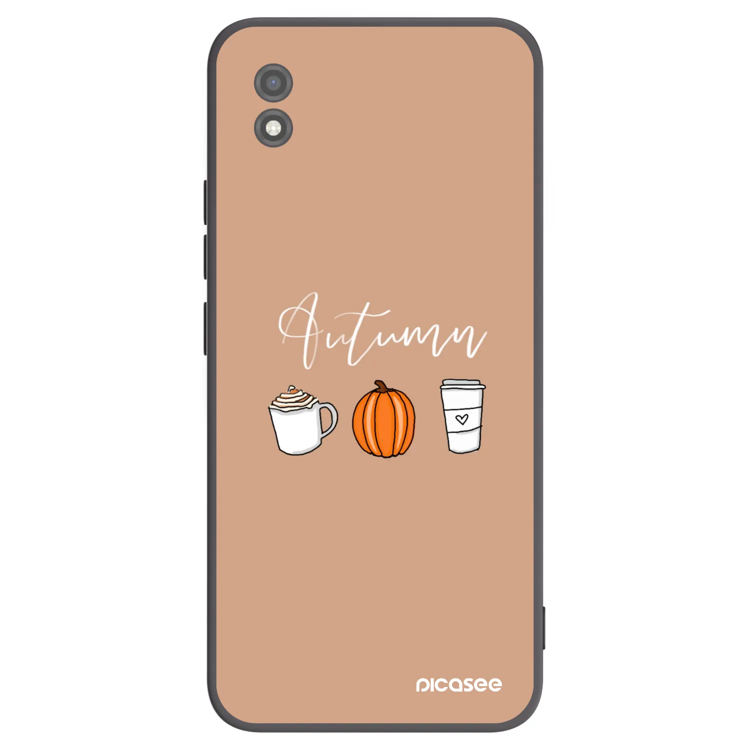 Picasee Μαύρη θήκη σιλικόνης για Realme C11 (2021) - Autumn