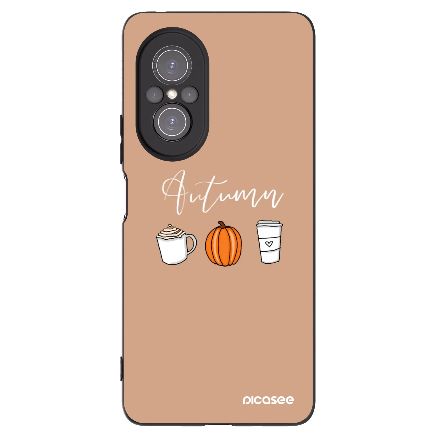 Picasee Μαύρη θήκη σιλικόνης για Huawei Nova 9 SE - Autumn