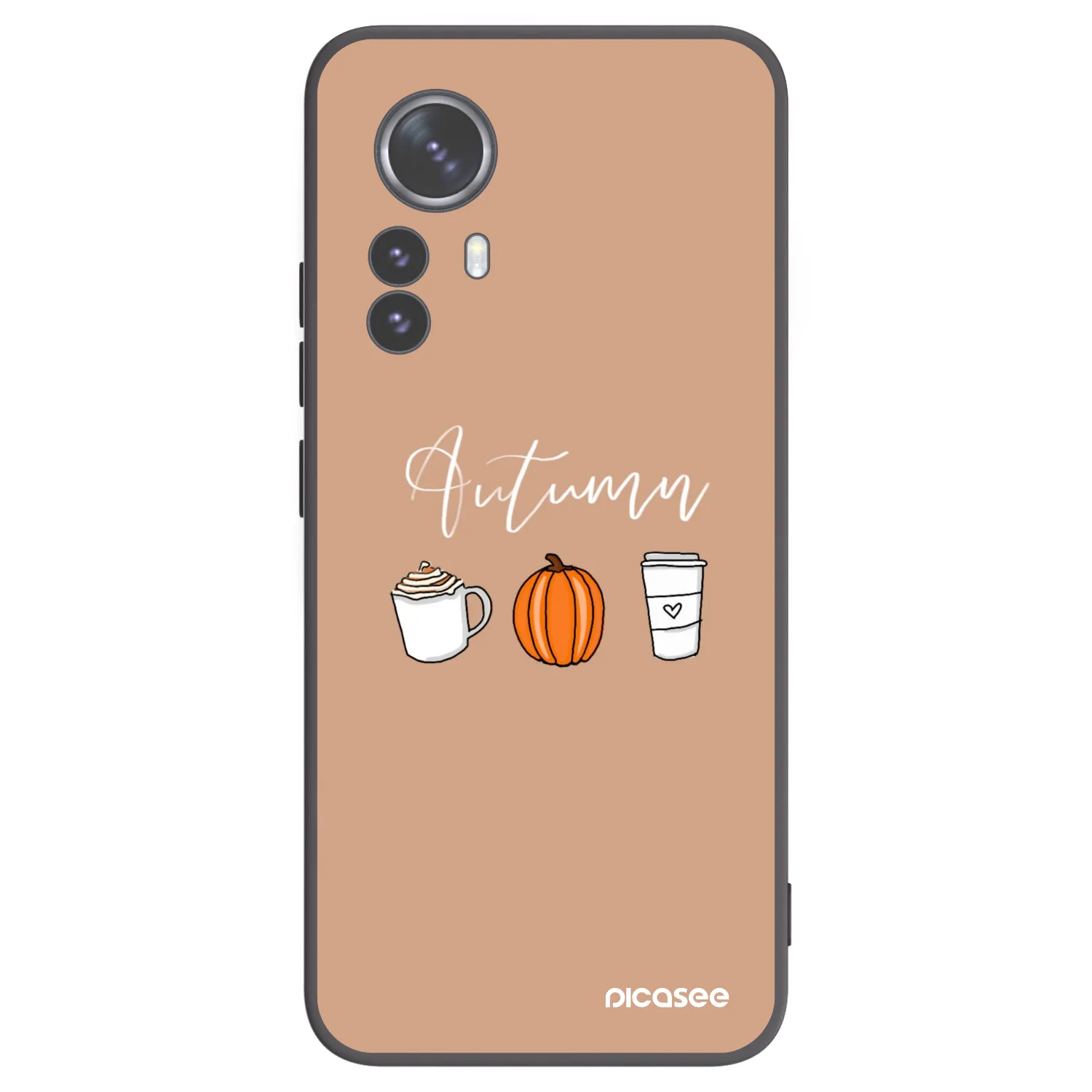 Picasee Μαύρη θήκη σιλικόνης για Xiaomi 12 Pro - Autumn