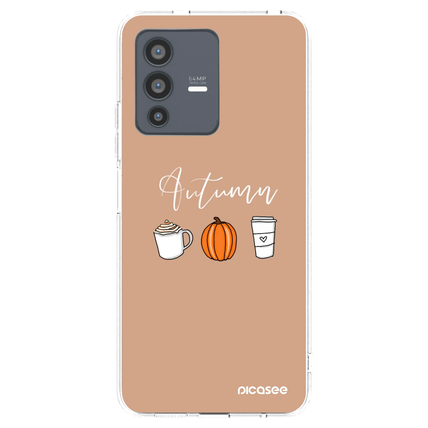 Picasee διαφανής θήκη σιλικόνης Vivo V23 5G - Autumn